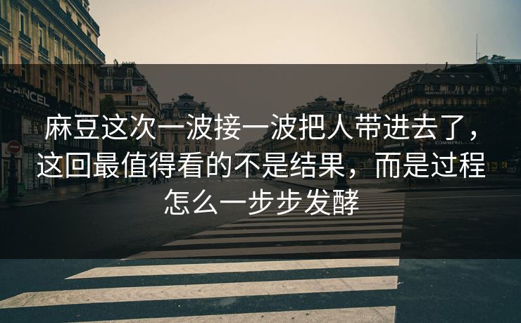 麻豆这次一波接一波把人带进去了,这回最值得看的不是结果,而是过程怎么一步步发酵